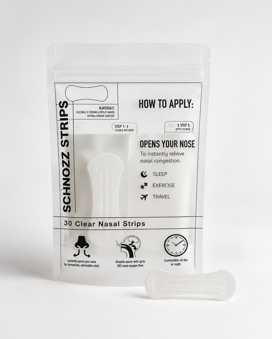 FREE Clear Nasal Strips 30 Day Supply