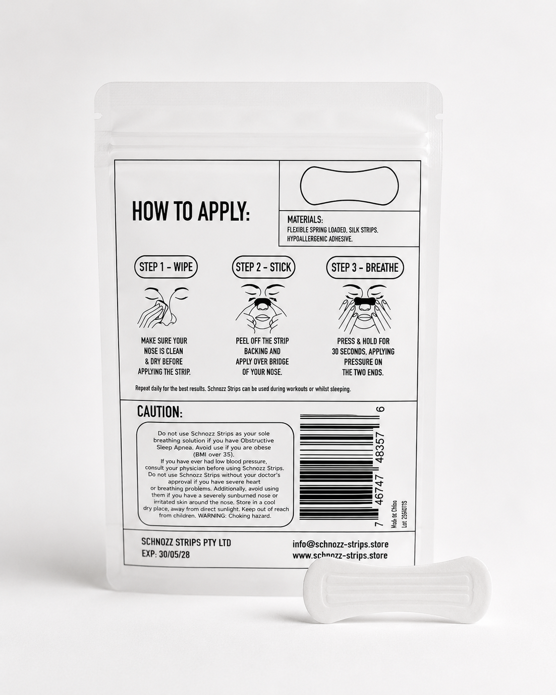 FREE Clear Nasal Strips 30 Day Supply